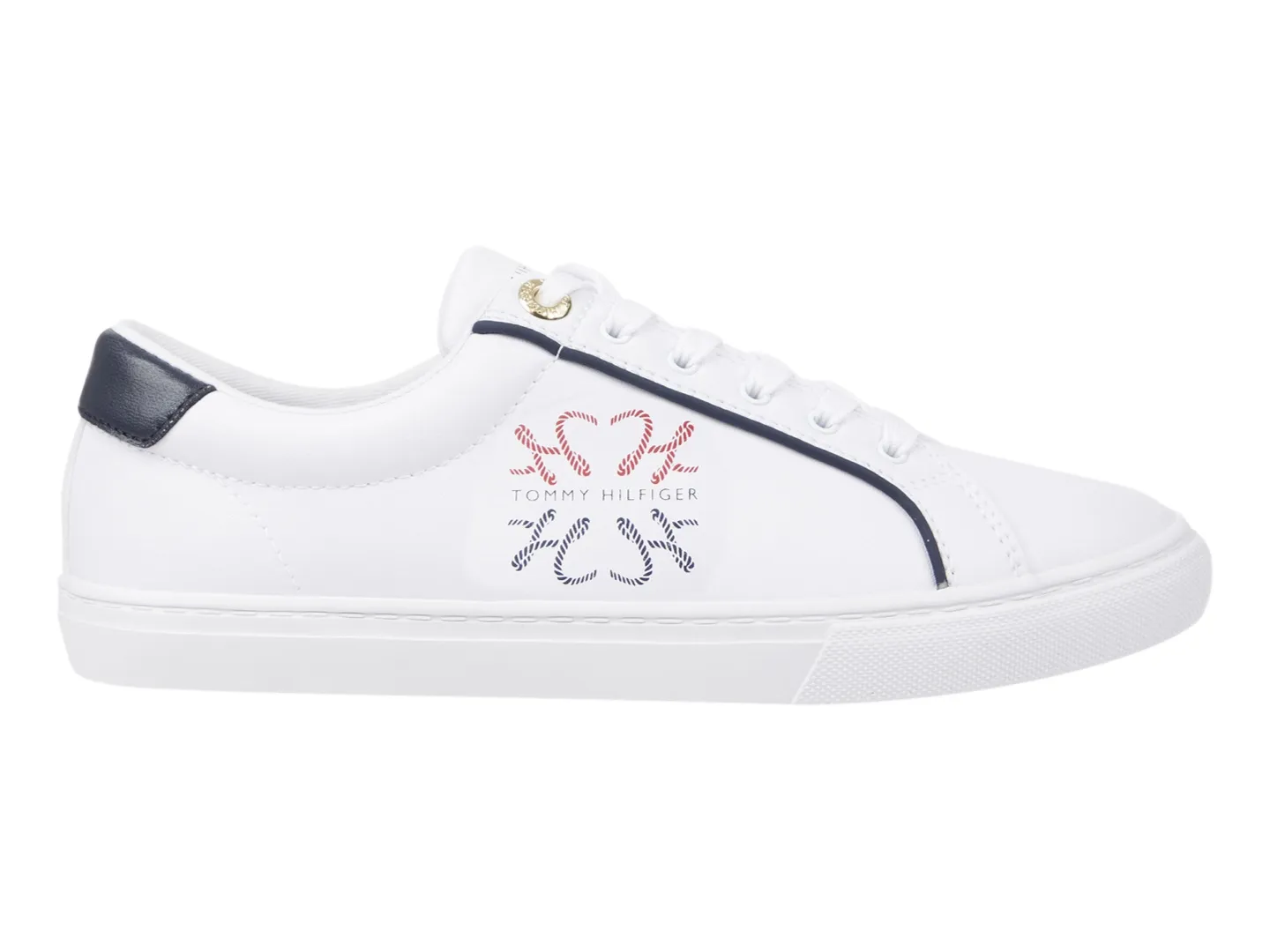 Tenis Tommy Hilfiger Essential Blanco Para Mujer