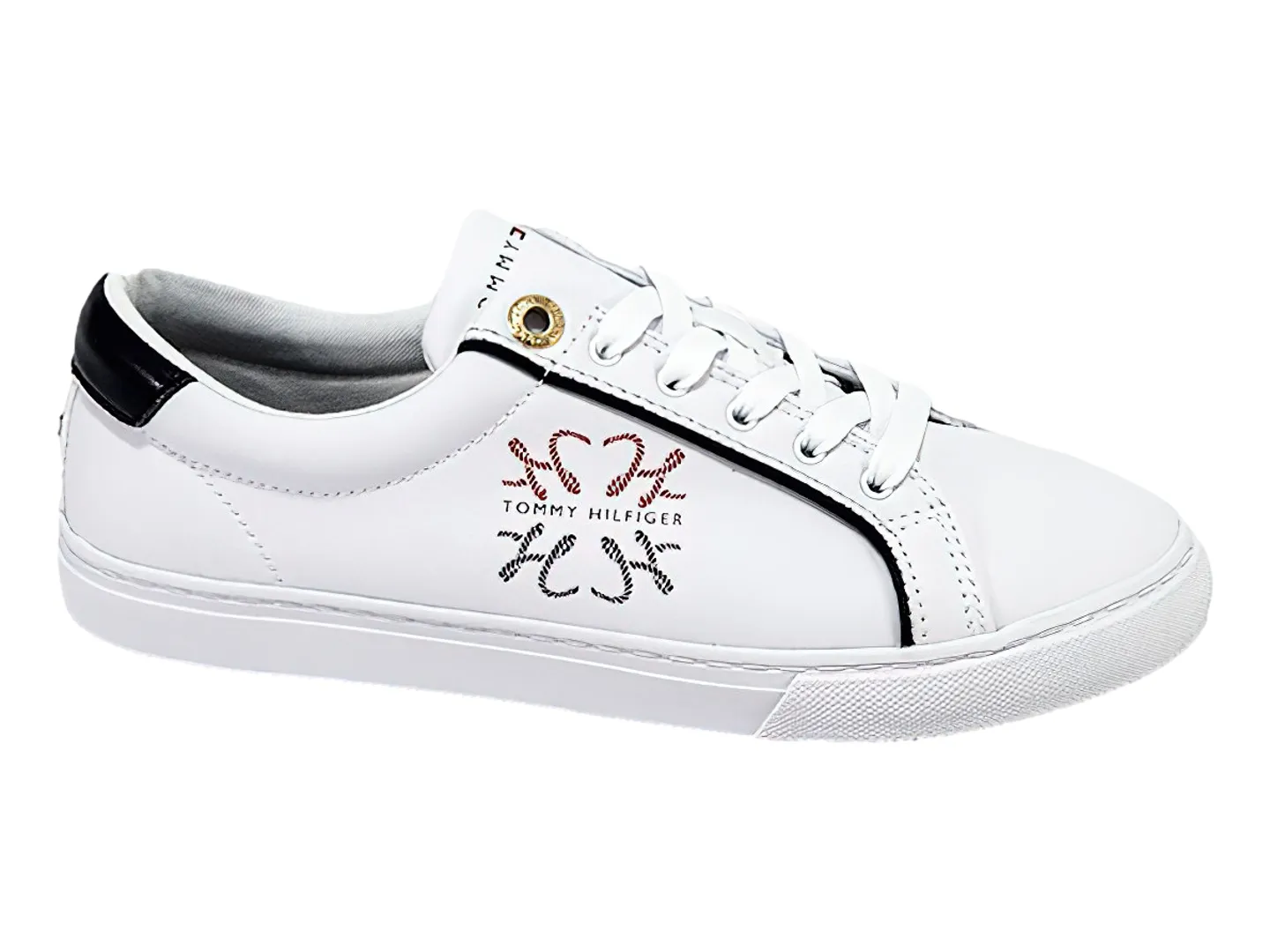 Tenis Tommy Hilfiger Essential Blanco Para Mujer