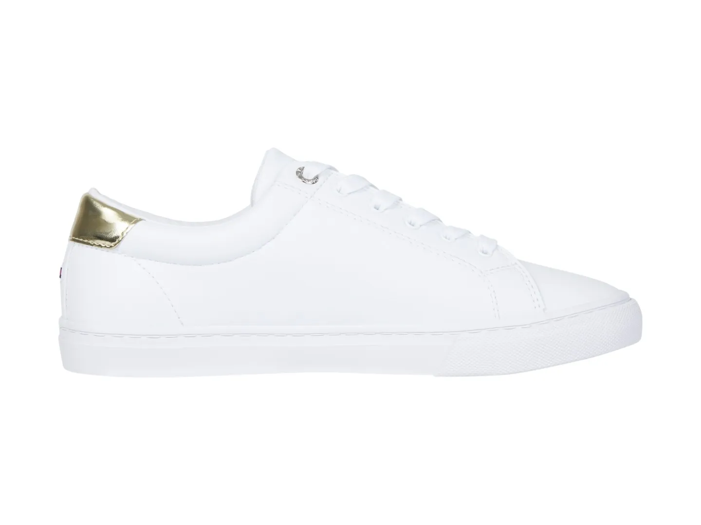 Tenis Tommy Hilfiger Flag Blanco Para Mujer