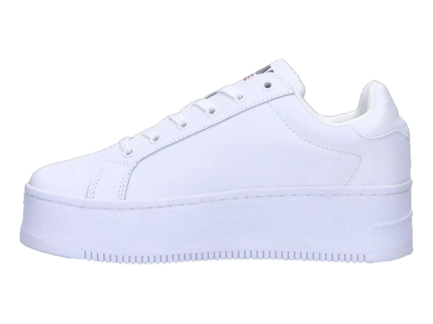 Tenis Tommy Hilfiger Flatform Blanco Para Mujer