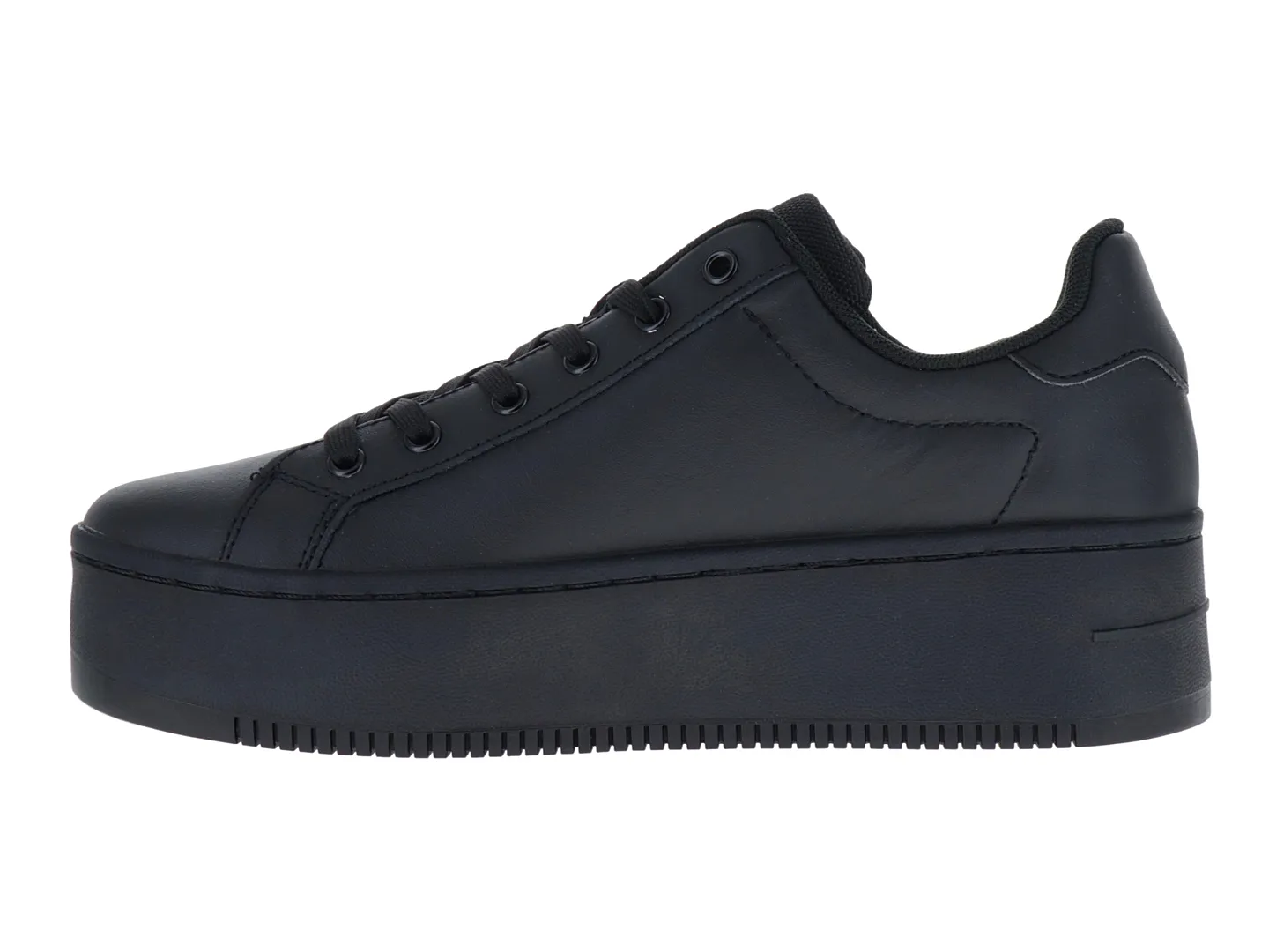 Tenis Tommy Hilfiger Flatform Negro Para Mujer