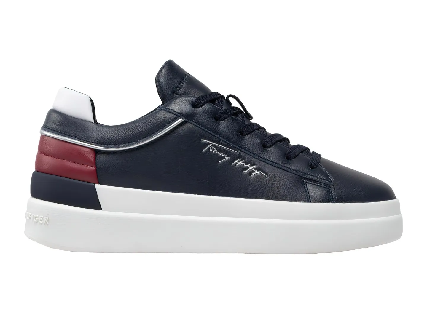 Tenis Tommy Hilfiger Fw06511 Negro Para Mujer