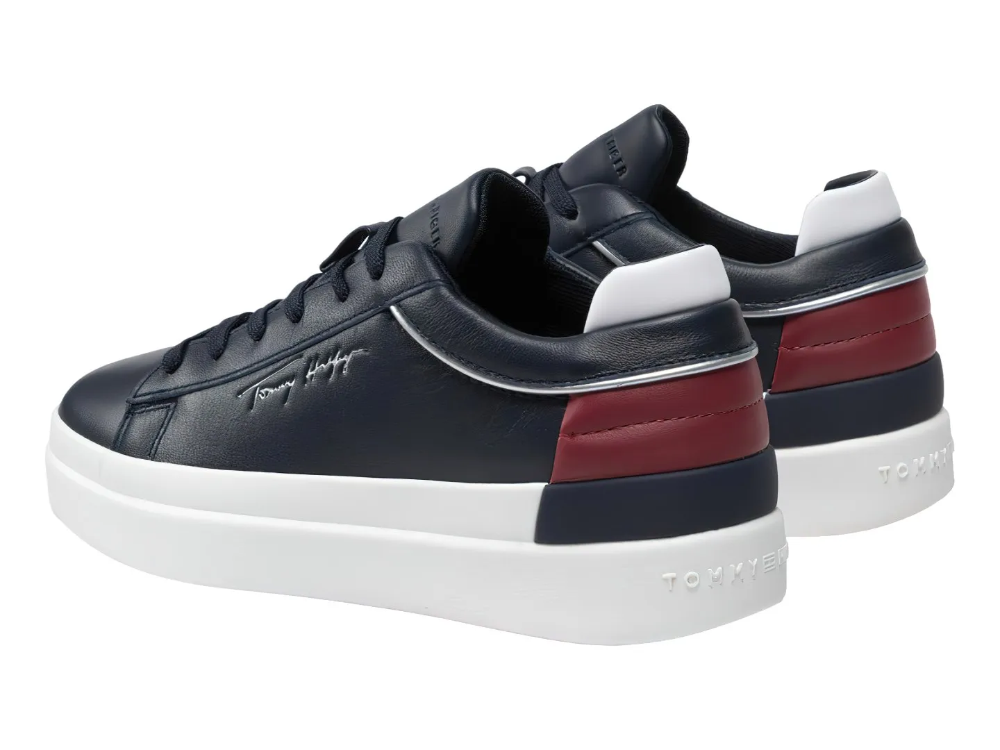 Tenis Tommy Hilfiger Fw06511 Negro Para Mujer