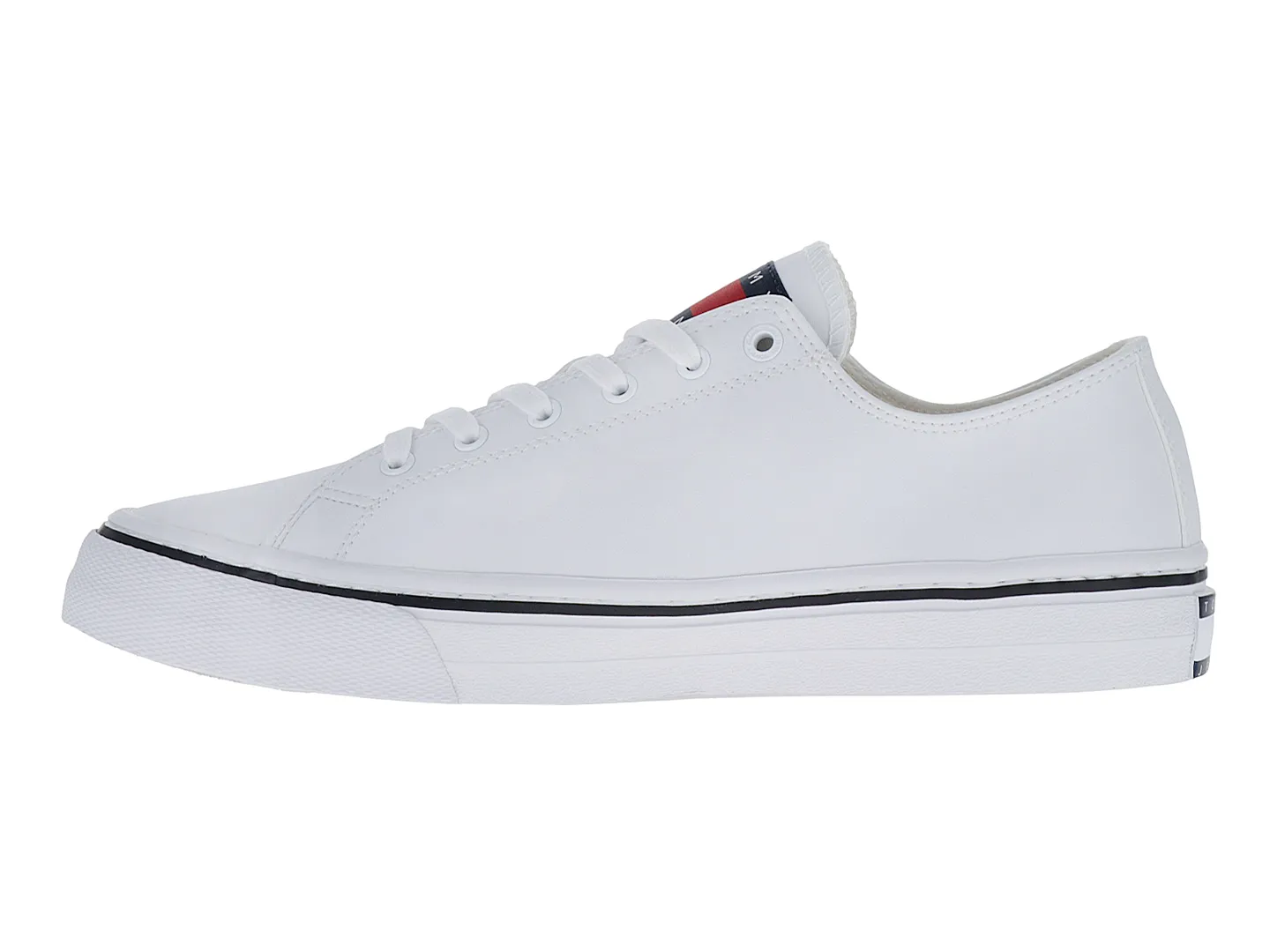 Tenis Tommy Hilfiger Leather Vulc Blanco Para Hombre