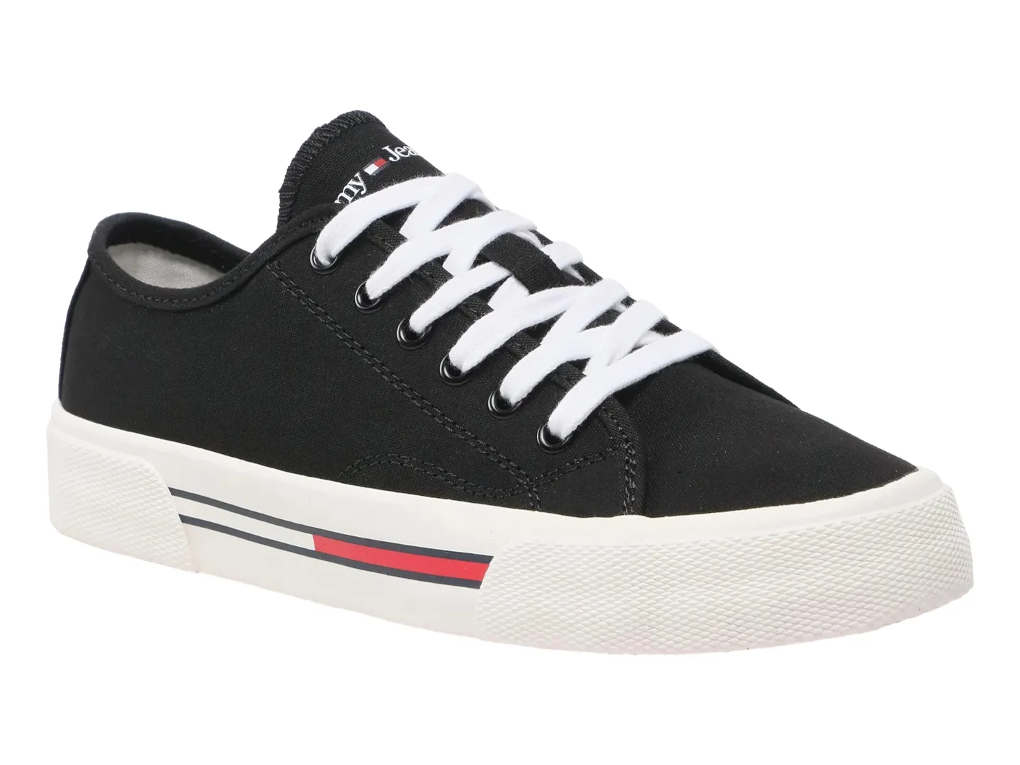 Tenis Tommy Hilfiger N02085 Negro Para Mujer