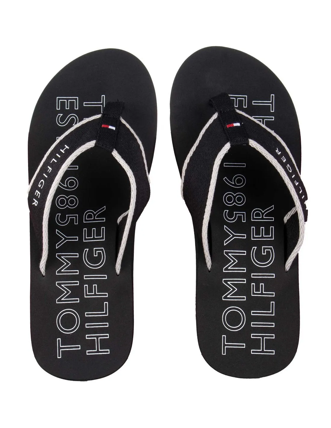 TOMMY HILFIGER  CHANCLAS NEGRAS SPORTY BEACH HOMBRE