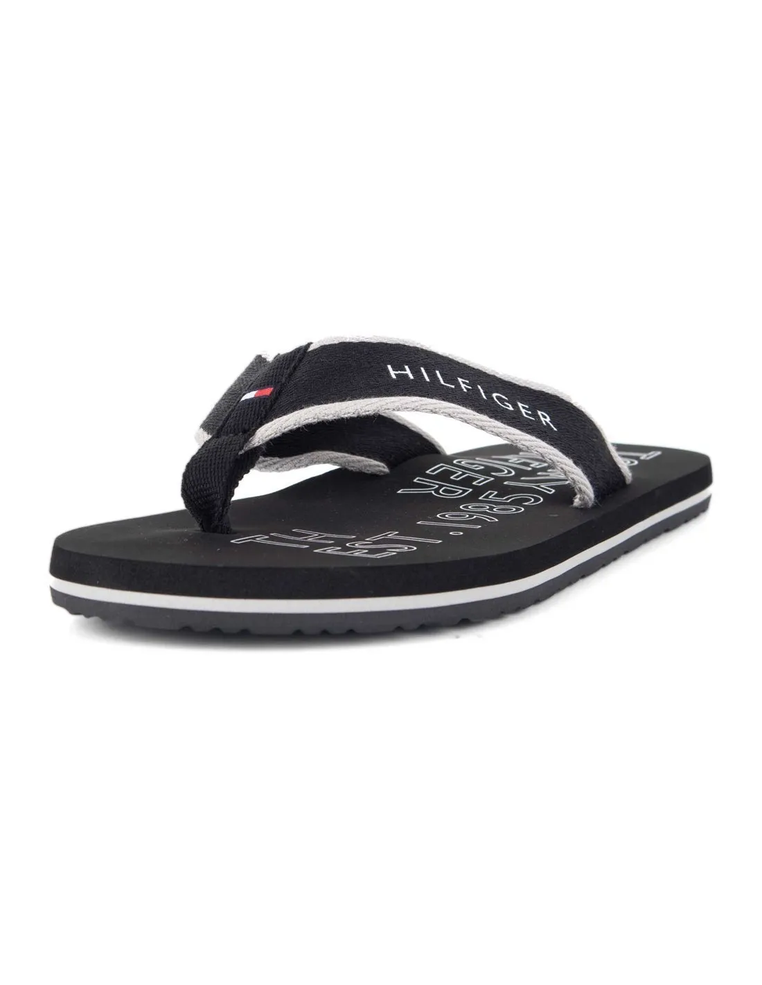 TOMMY HILFIGER  CHANCLAS NEGRAS SPORTY BEACH HOMBRE