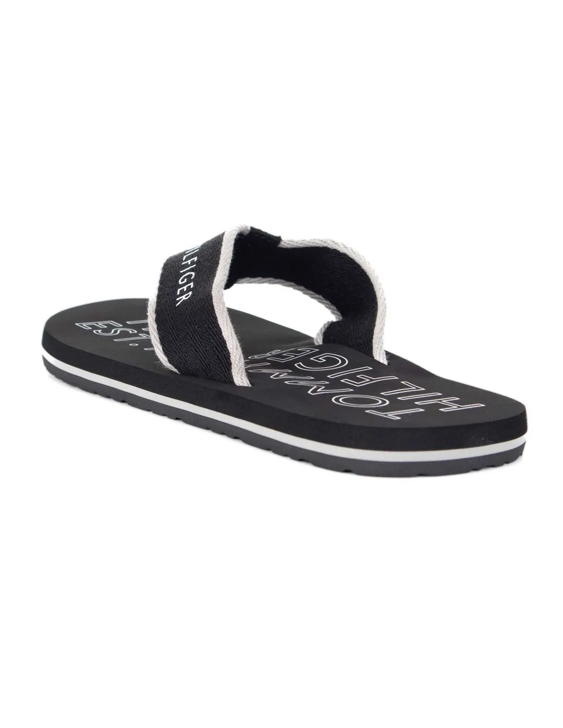 TOMMY HILFIGER  CHANCLAS NEGRAS SPORTY BEACH HOMBRE