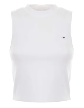 TOMMY HILFIGER - Top blanco DW0DW17985 Mujer