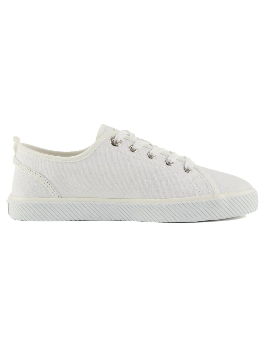 TOMMY HILFIGER  ZAPATILLAS BLANCO ROTO VULC CANVAS FW0FW08063 MUJER