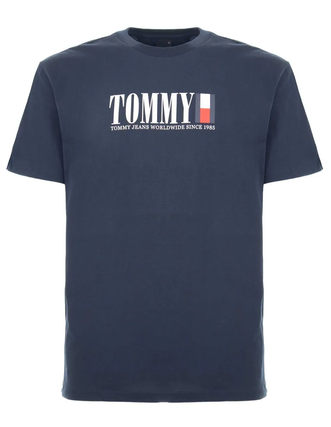 TOMMY JEANS  CAMISETA AZUL MARINO TJM REGULAR TOMMY DNA FLAG DM0DM18533 HOMBRE