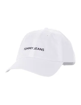 TOMMY JEANS - Gorra blanca TJM Linear Logo AM0AM12024 Hombre