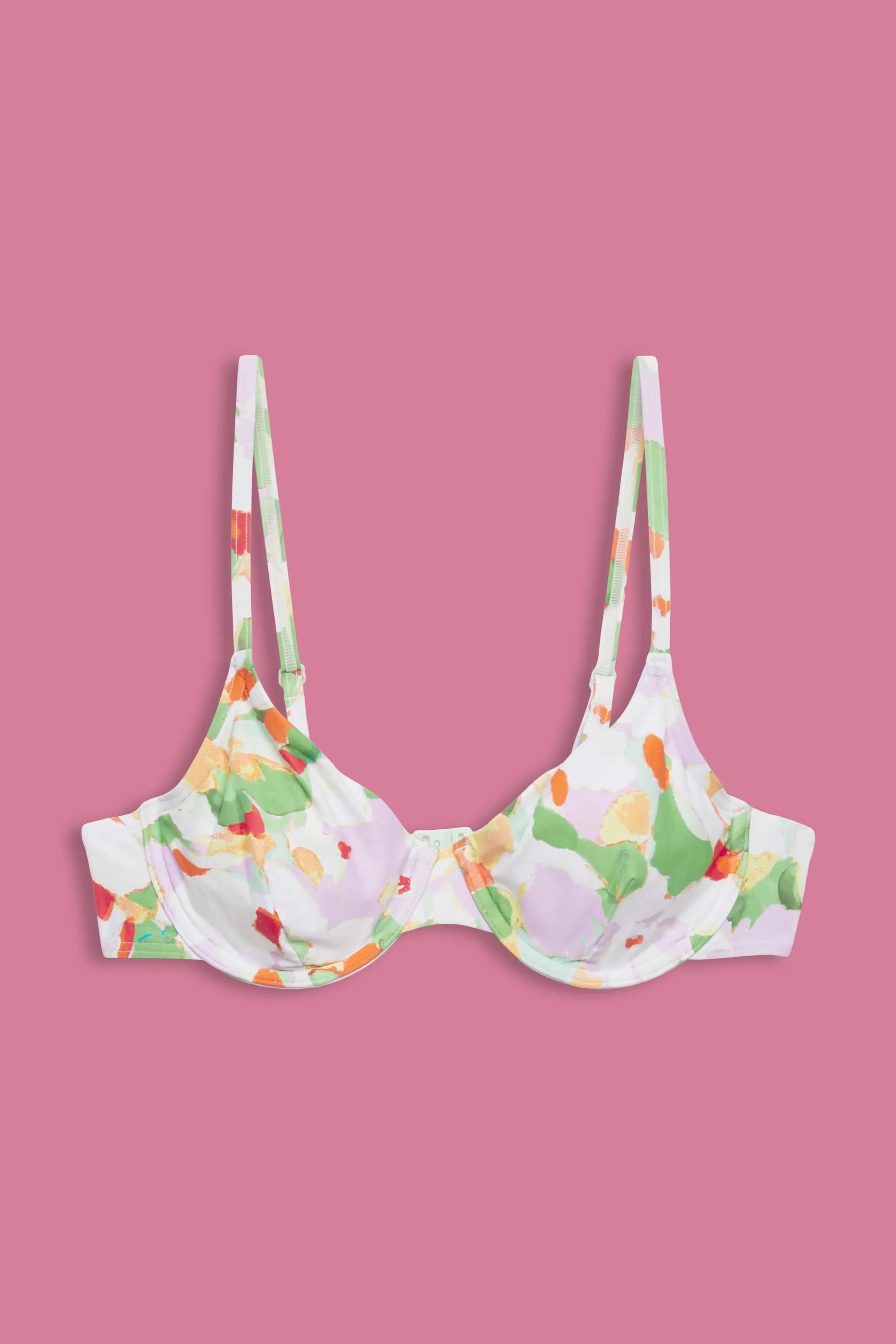 Top de bikini de aros de tejido reciclado