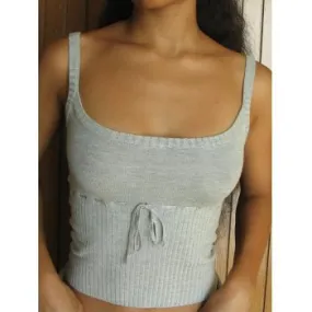 Top de tirantes halter con retazos