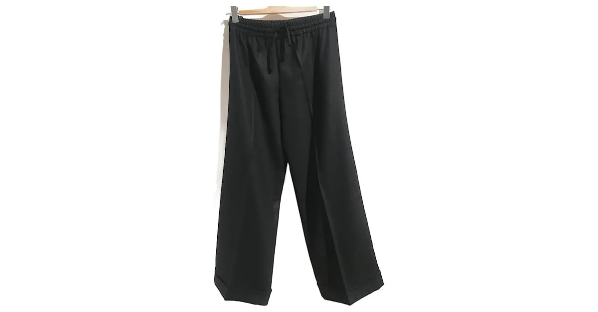 VALENTINO GARAVANI Pantalón T.Lana XS Internacional Negro 