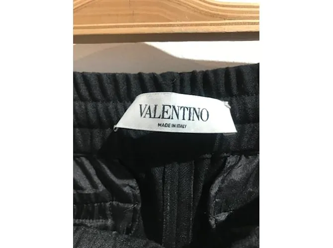 VALENTINO GARAVANI Pantalón T.Lana XS Internacional Negro 