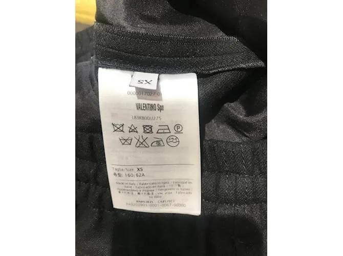 VALENTINO GARAVANI Pantalón T.Lana XS Internacional Negro 