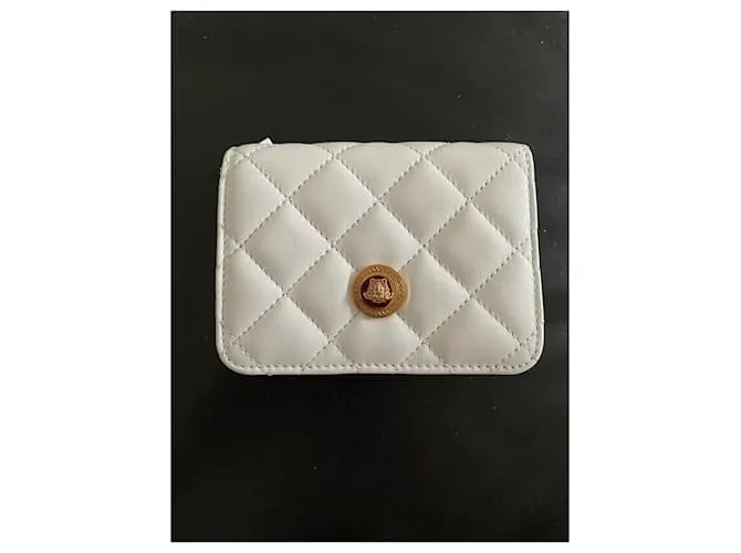 Versace La medusa Monedero Blanco 