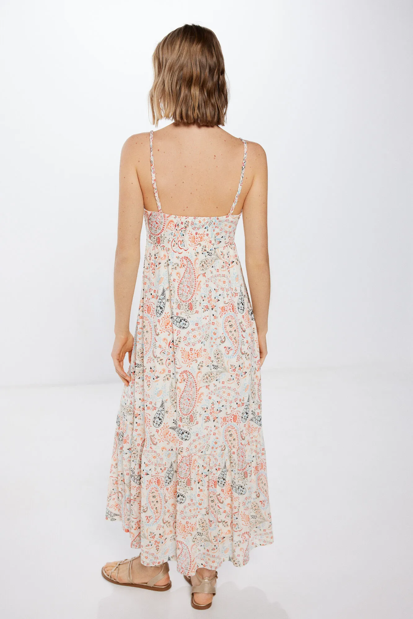 Vestido Midi Estampado Paisley