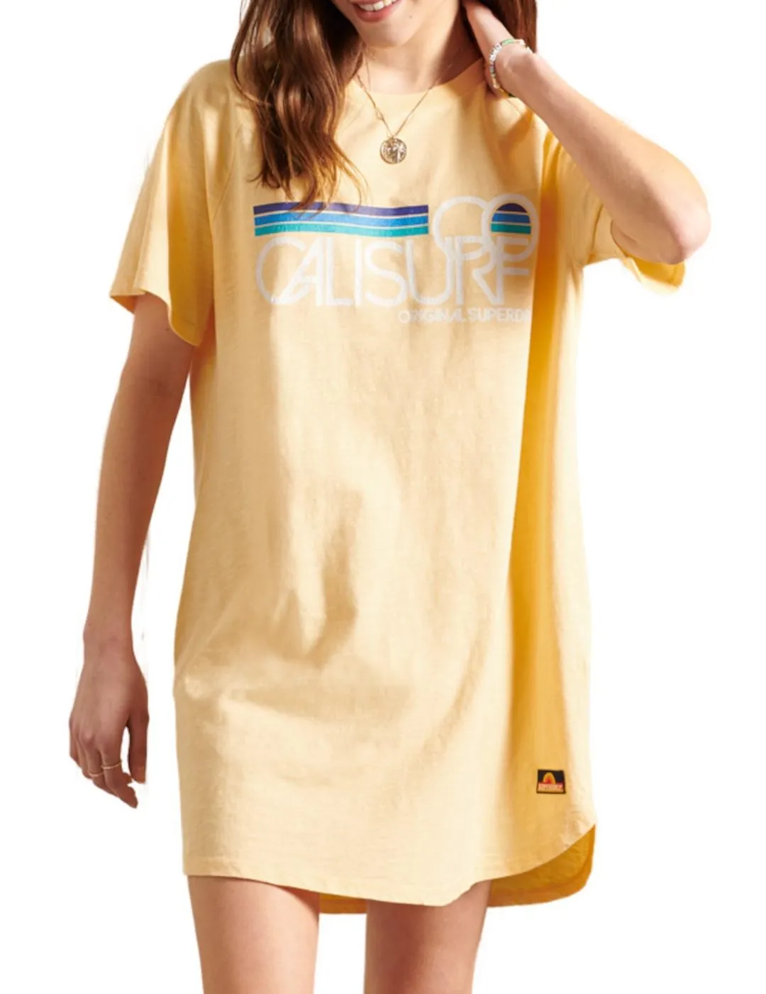 Vestido Superdry amarillo para mujer-y