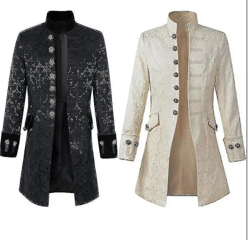 Victorian Steampunk Retro Asymmetric Tuxedo Tuxedo White Or Black