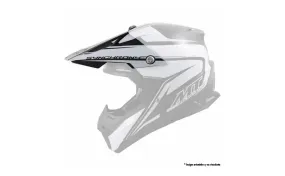 Visera Casco Mt Synchrony Endurance Blanco Perlado/Negro/Azul Brillo