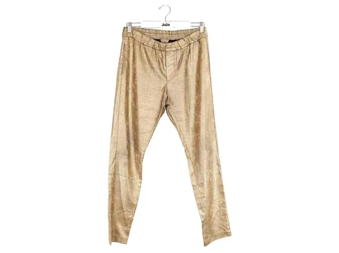 Zadig & Voltaire Pantalón recto dorado 