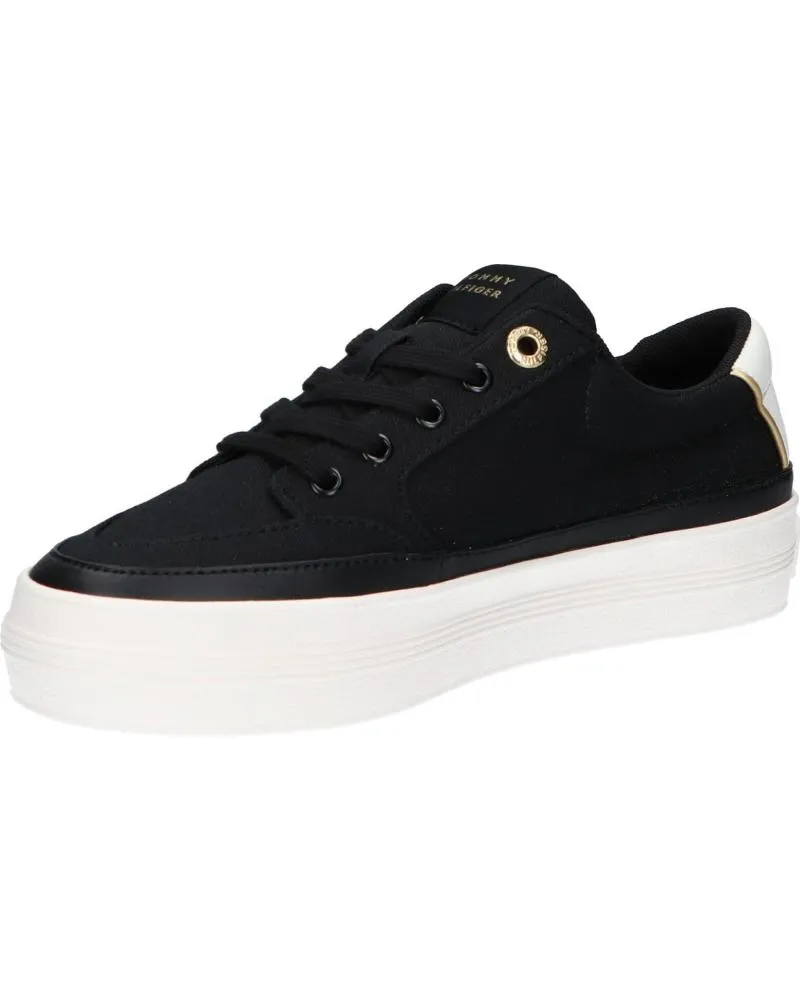 Zapatillas deporte TOMMY HILFIGER  de Mujer FW0FW08323 ESSENTIAL VULC TEXTILE SNEAKER  BDS BLACK