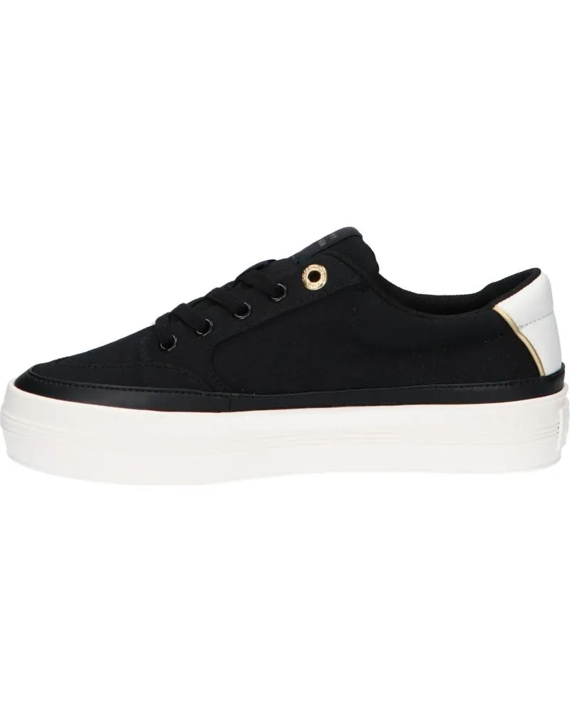 Zapatillas deporte TOMMY HILFIGER  de Mujer FW0FW08323 ESSENTIAL VULC TEXTILE SNEAKER  BDS BLACK