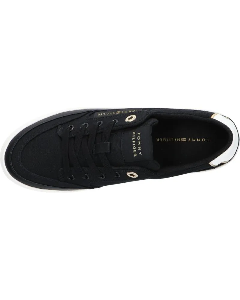 Zapatillas deporte TOMMY HILFIGER  de Mujer FW0FW08323 ESSENTIAL VULC TEXTILE SNEAKER  BDS BLACK