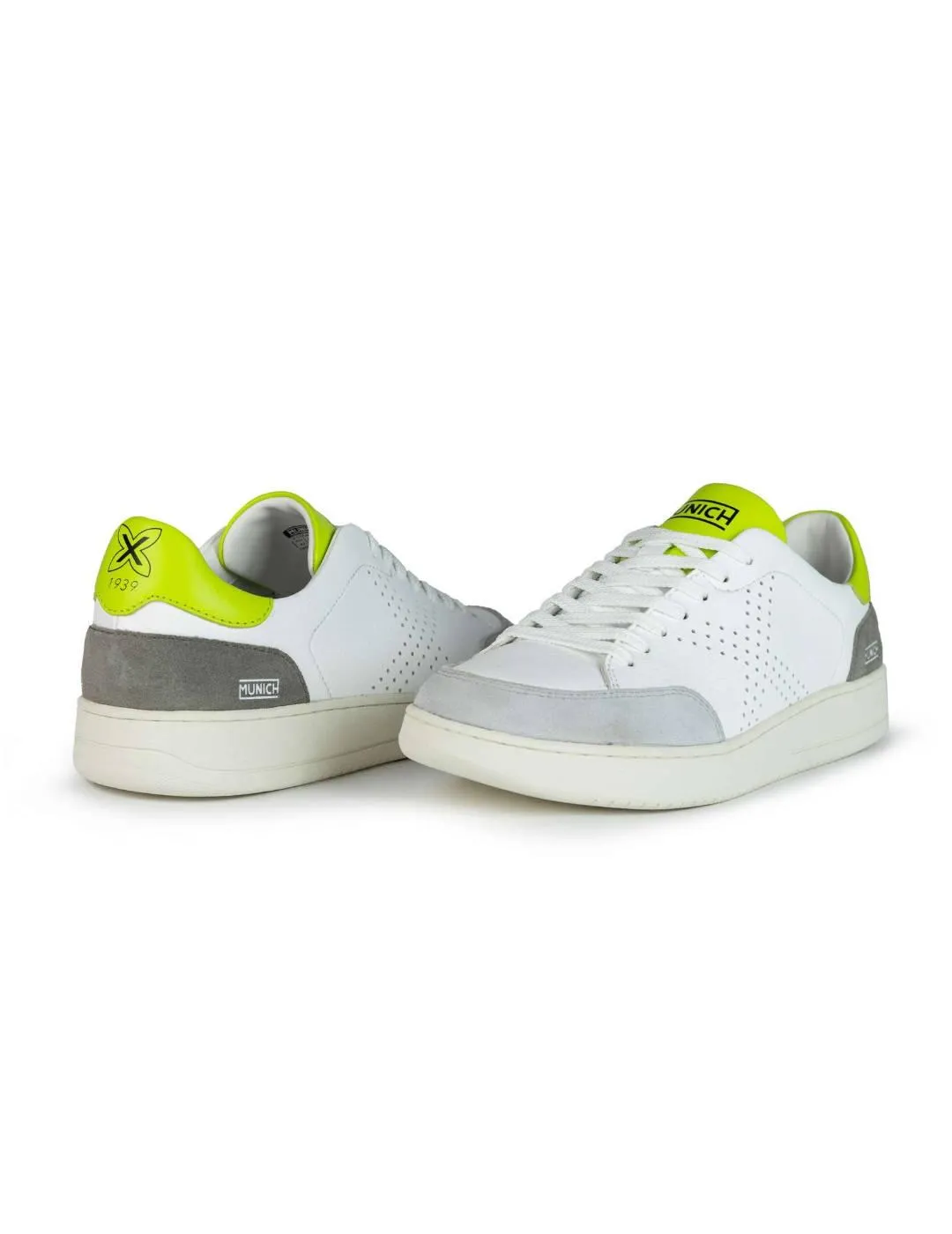 Zapatillas Munich X-court blanco flúor para hombre