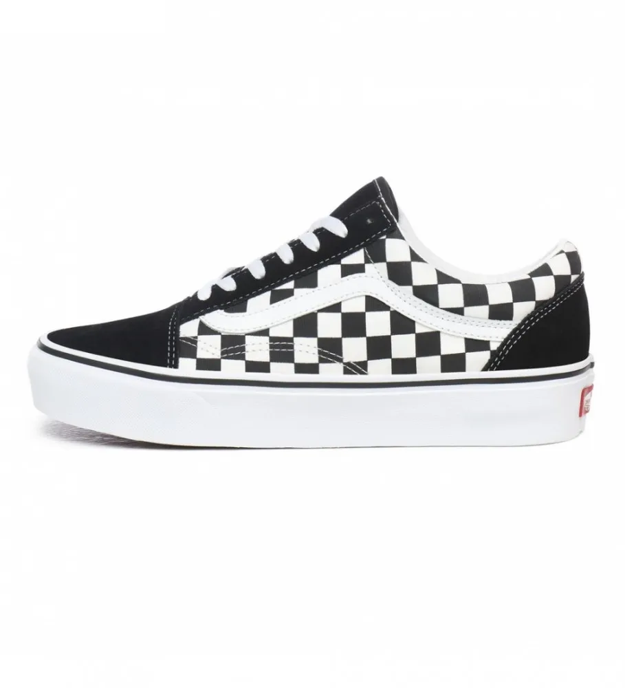 Zapatillas Old Skool Con Plataforma Y Estampado A Cuadros Negro