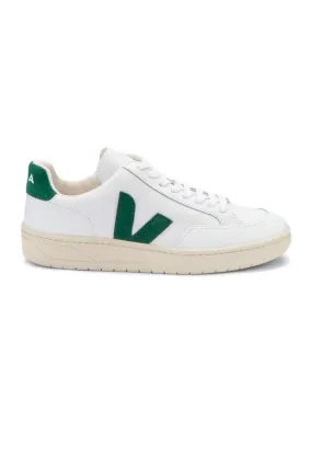 Zapatillas Veja V-12 Leather Blanco y Verde