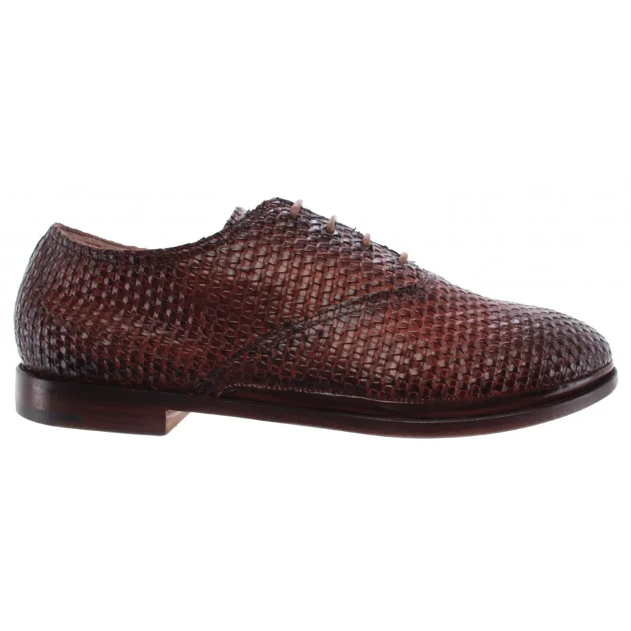 Zapatos Clásicos Hombre PREMIATA 31204 Lario Cuoio Piel Marron Hecho En Italia