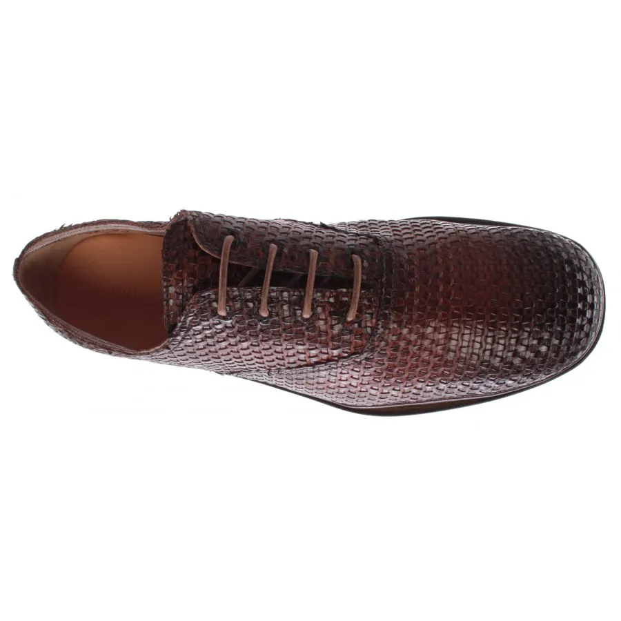 Zapatos Clásicos Hombre PREMIATA 31204 Lario Cuoio Piel Marron Hecho En Italia