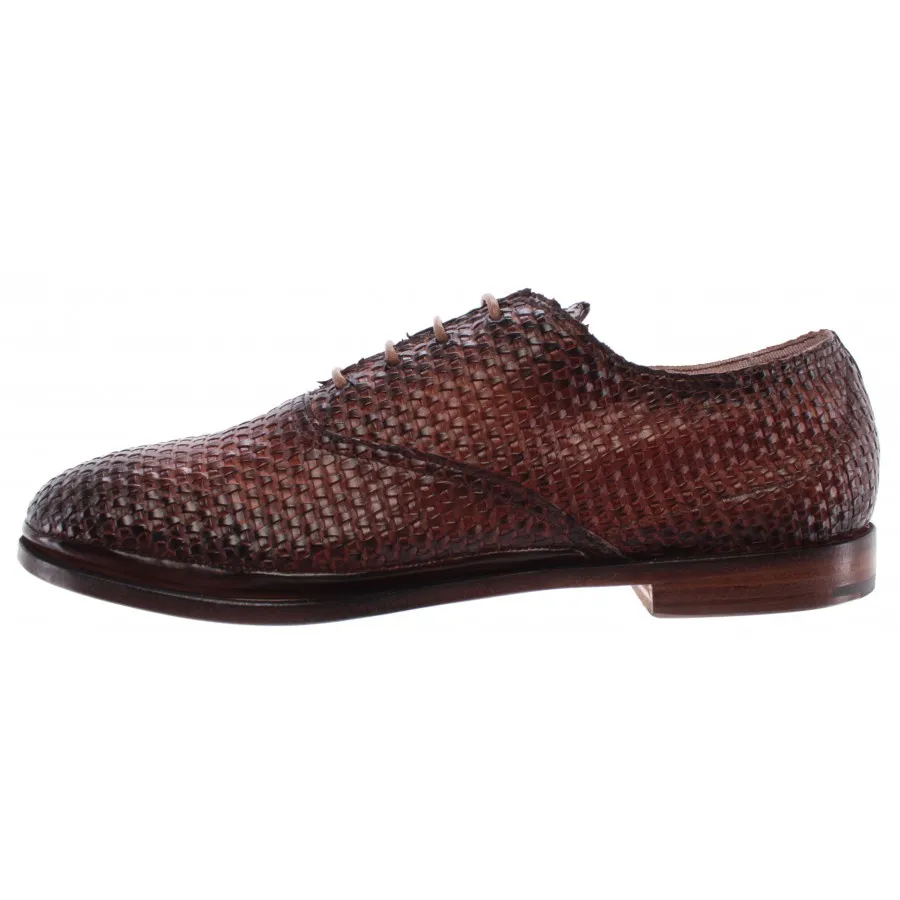 Zapatos Clásicos Hombre PREMIATA 31204 Lario Cuoio Piel Marron Hecho En Italia