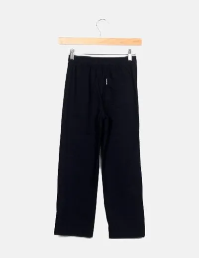 Zara Pantalón deportivo negro