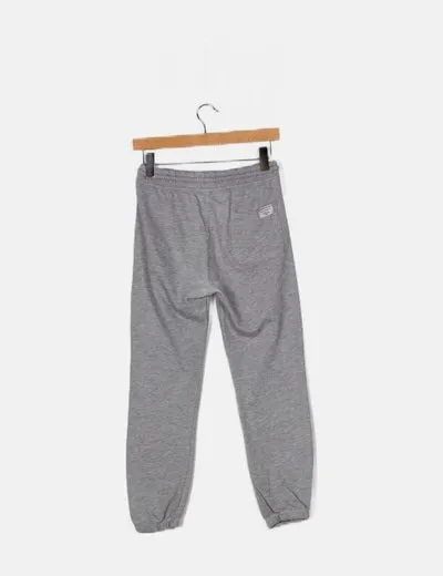 Zara Pantalón gris deportivo